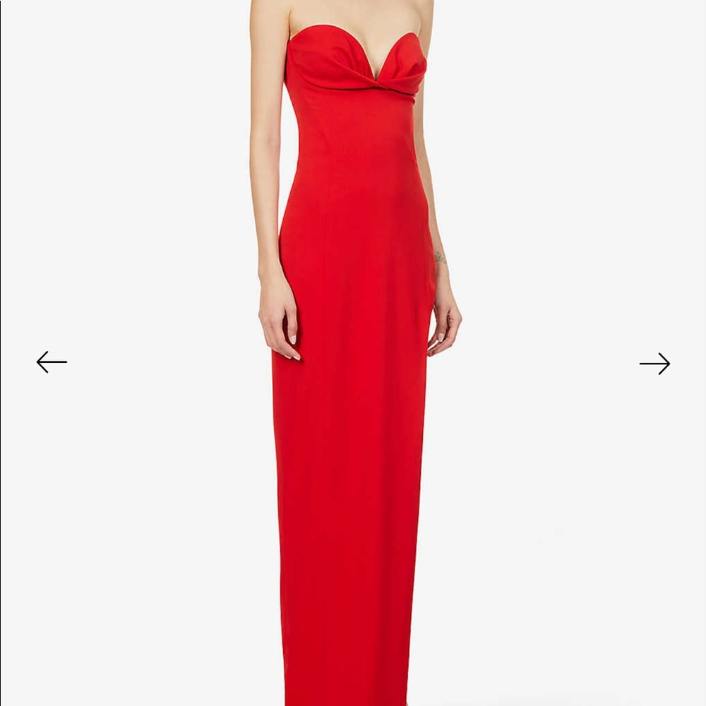 MÔNOT Red Gown - Picture 3 of 4